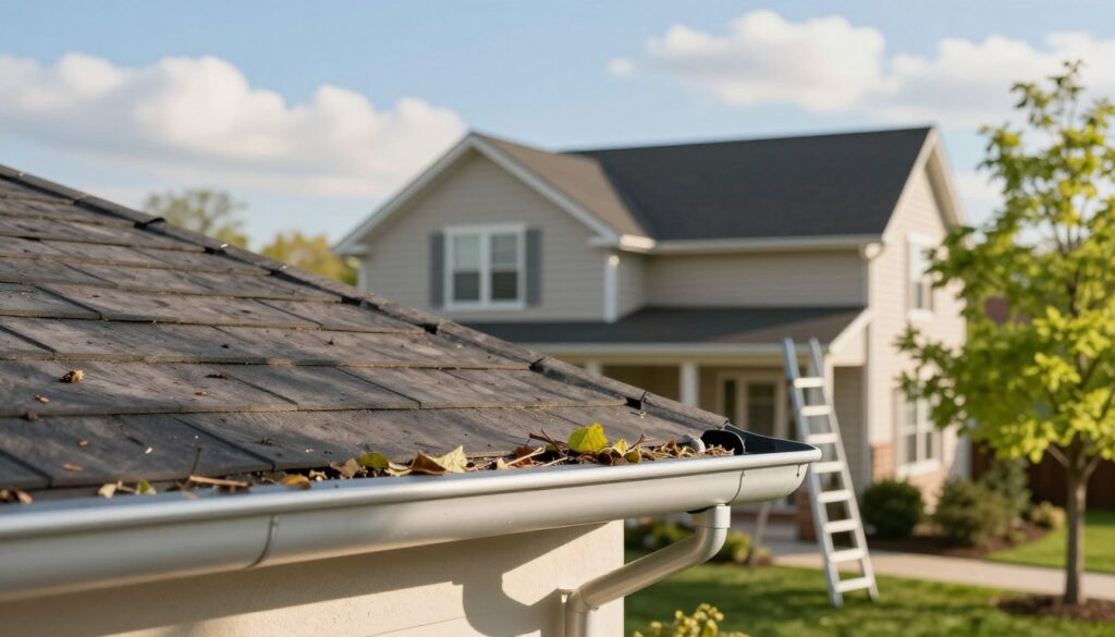 gutter cleaning and roof inspection