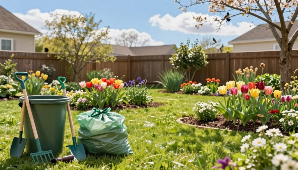 sustainable spring garden clean up