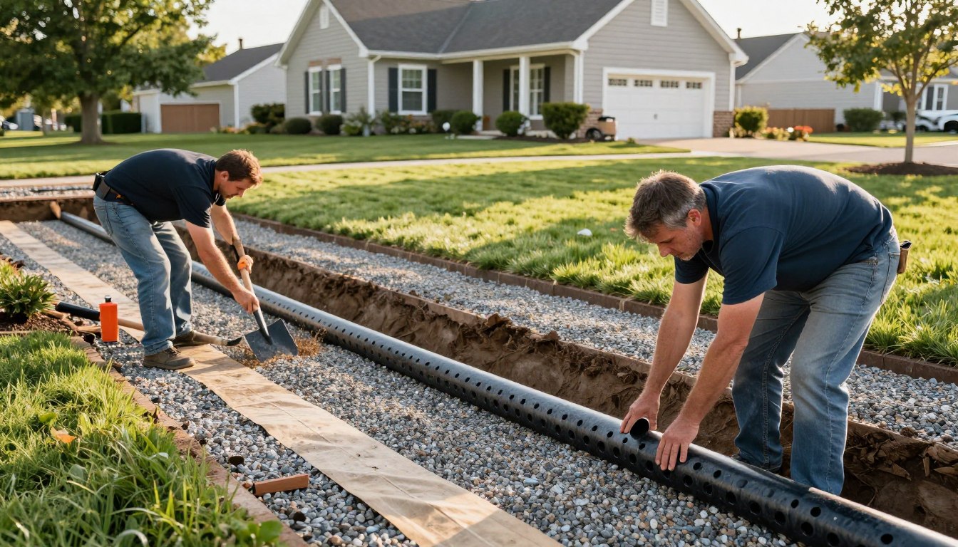 French Drain Installation