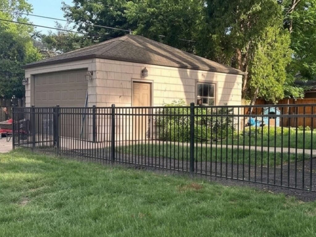 overgrown front yard landscaping with untrimmed plants and garden beds